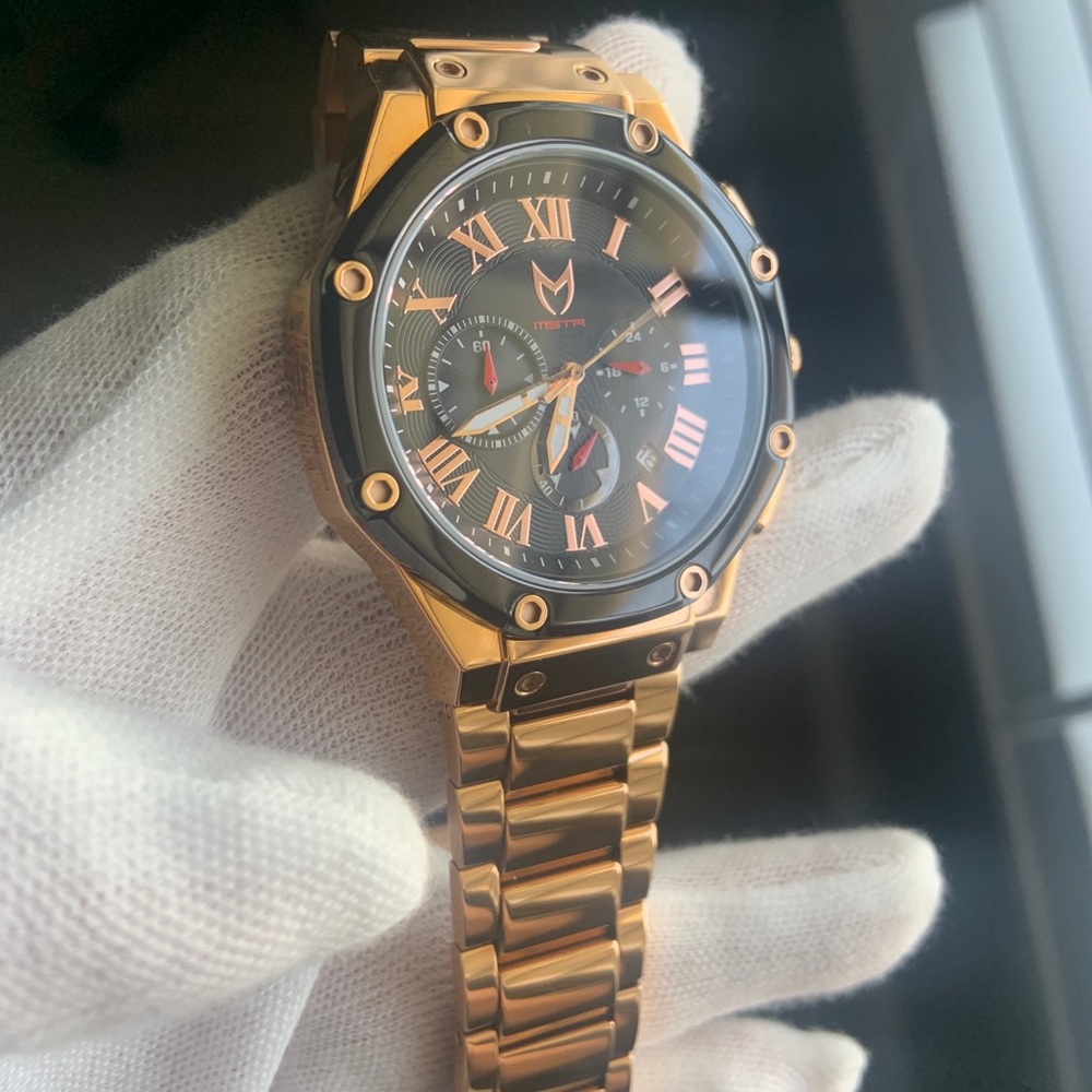 Mstr ambassador men’s watch 45mm rose gold